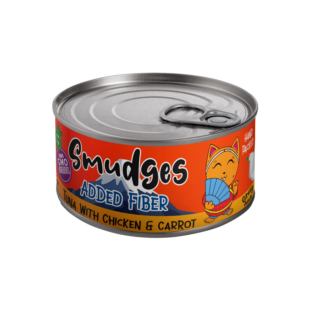 Smudges Adult Cat Tuna Flakes With Chicken & Carrot in Gravy 80g