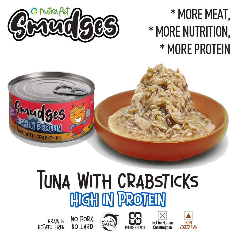 Smudges Adult Cat Tuna with Crabsticks in Gravy 80g