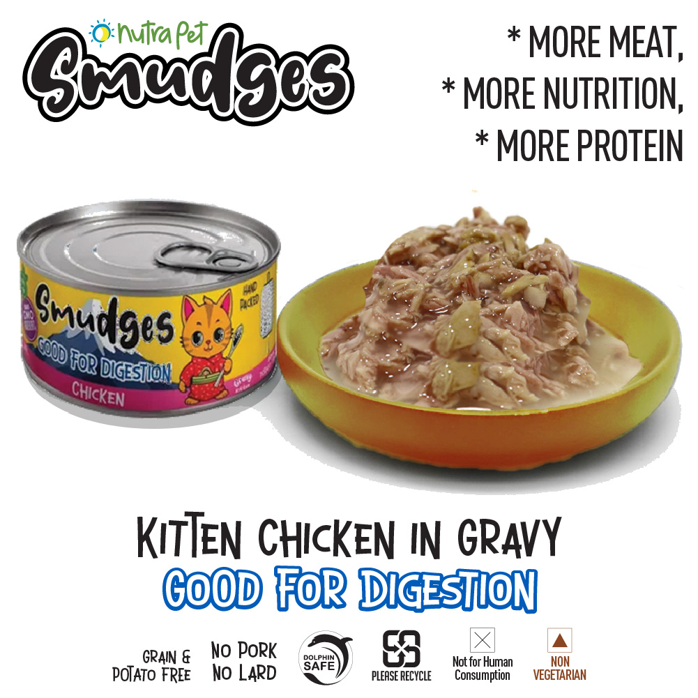 Smudges Kitten Chicken Shredded in Gravy 60g