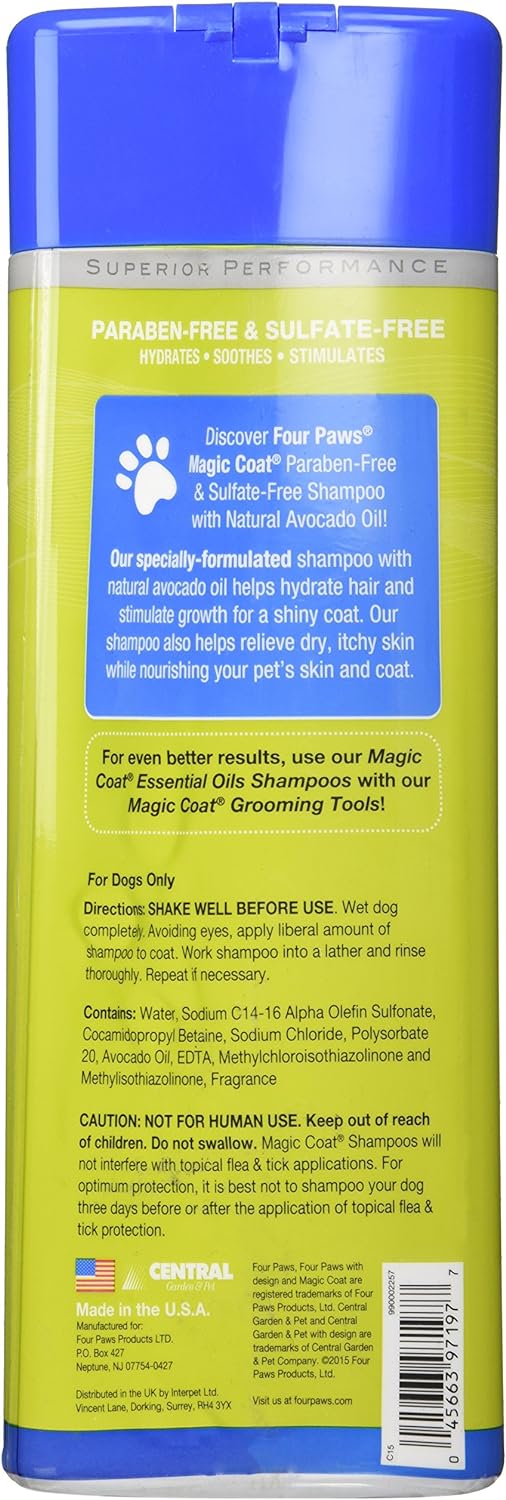 Four Paws Magic Coat Essential Oil Jojoba Shampoo 16 oz.