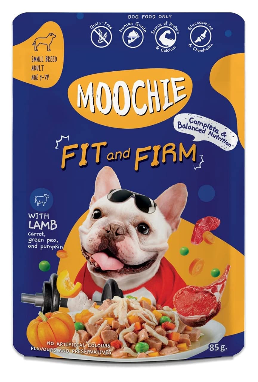 Moochie Dog Food Casserole with Beef - Fit & Firm Pouch 85g