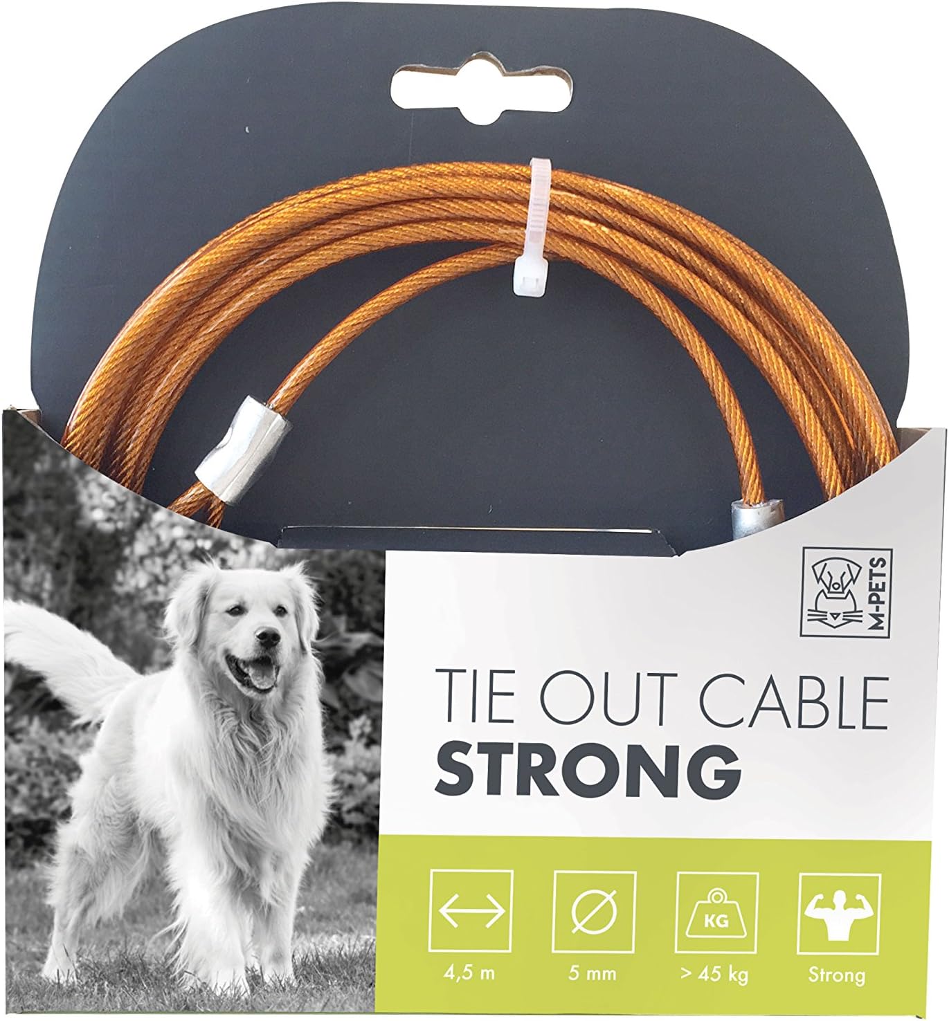 M-PETS Tie Out Cable Strong 4.5m