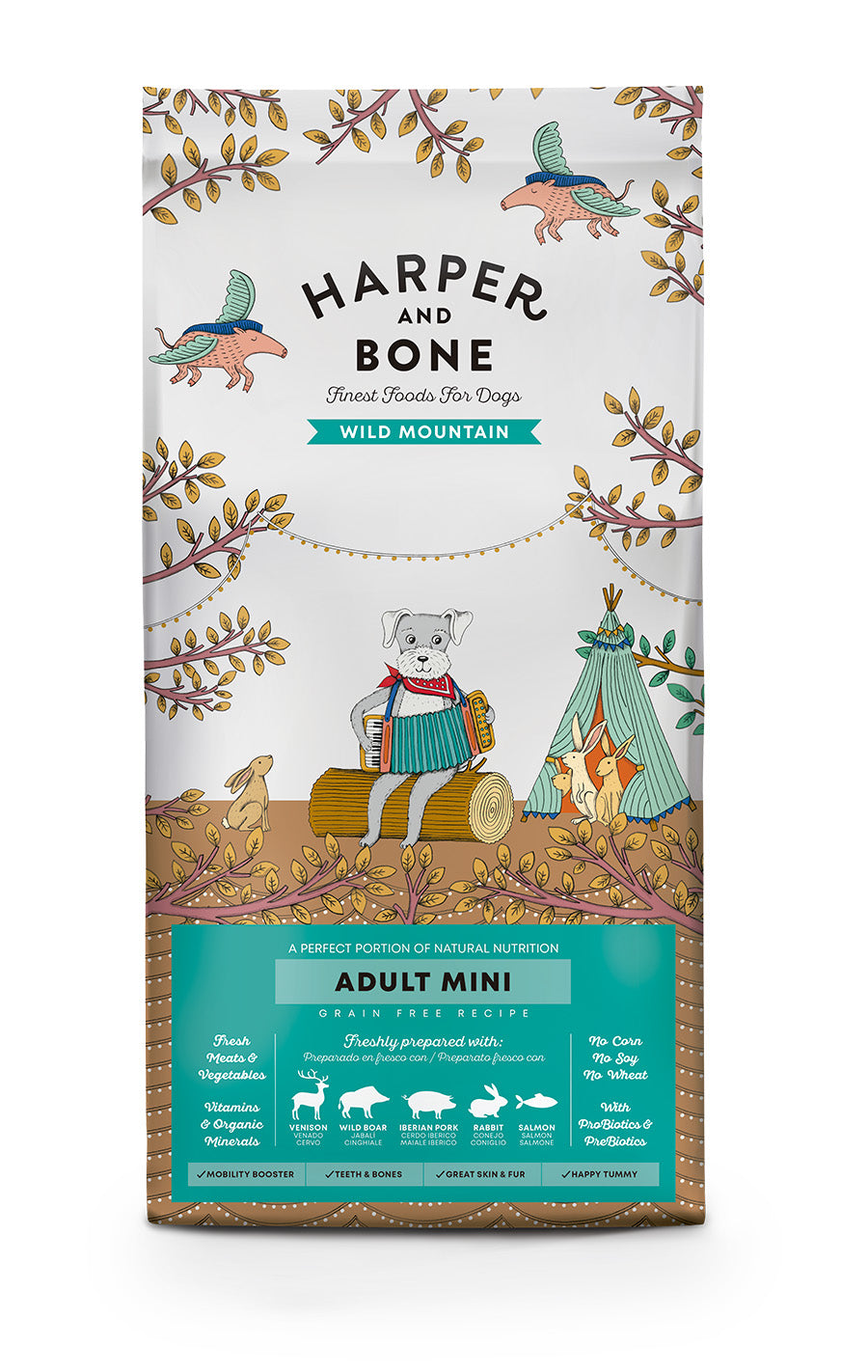 Harper and Bone Grain Free Adult Dog Mini Wild Mountain 10kg