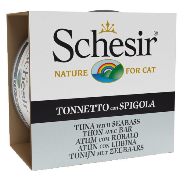 Schesir Cat Wet Food-Tuna With Seabass 85g