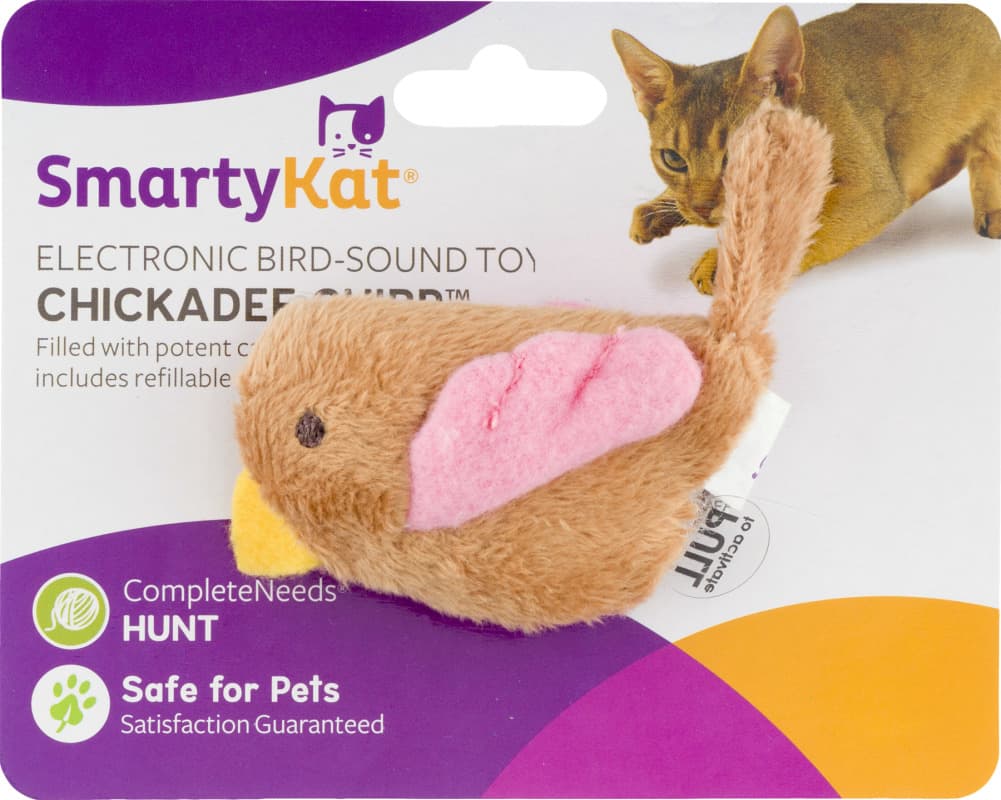 SmartyKat Chickadee Chirp Electronic Sound Cat Toy