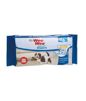 Four Paws Wee-Wee Disposable Diapers, 12 Pack X-Small