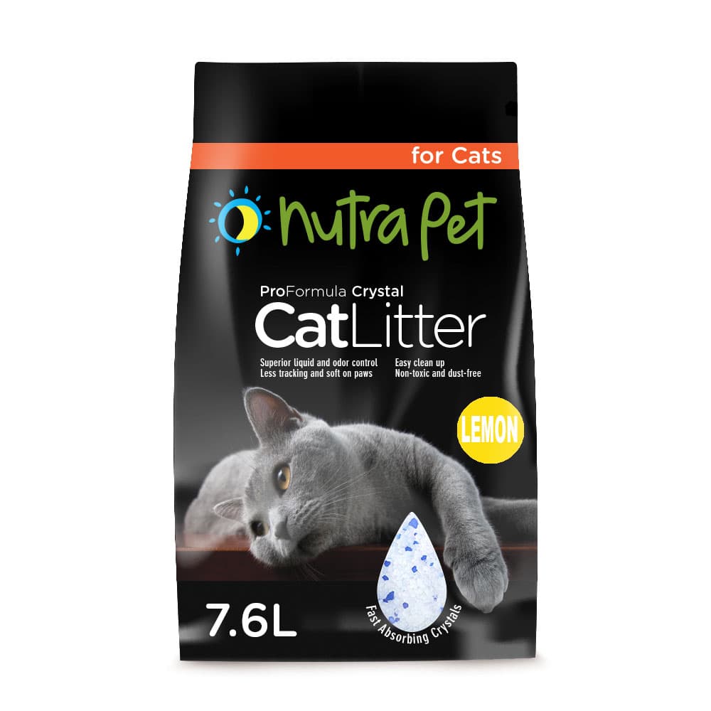 Nutrapet Cat Litter Silica Gel 7.6L- Lemon Scent