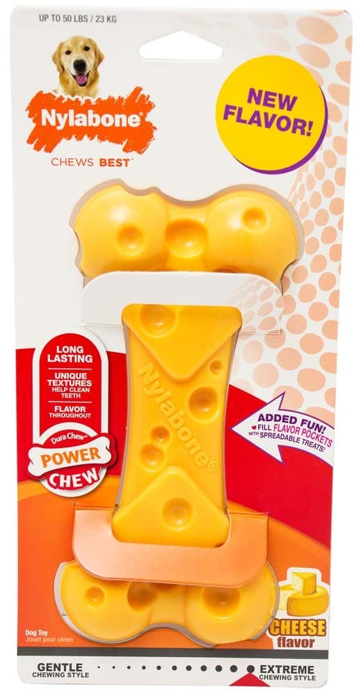 Nylabone Power Chew Cheese Bone Wolf Medium