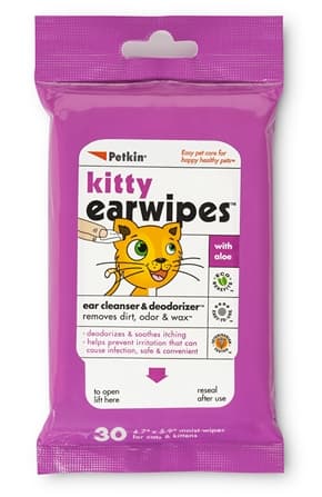 Petkin Kitty Ear Wipes 30ct
