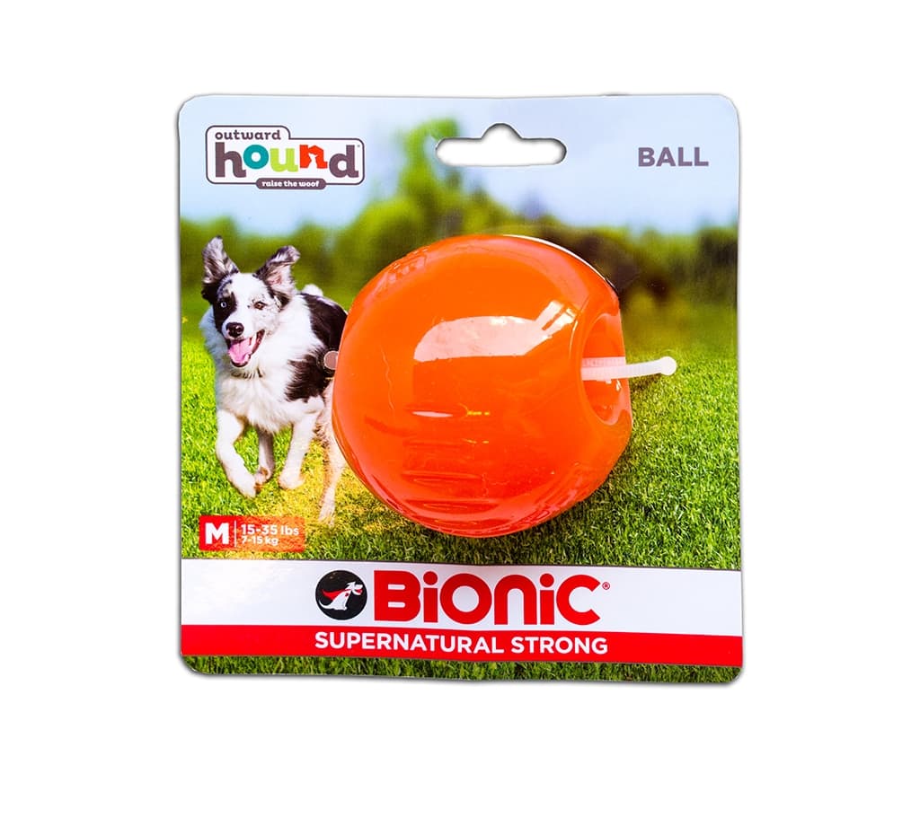 Outward Hound Bionic Opaque Ball Orange Medium
