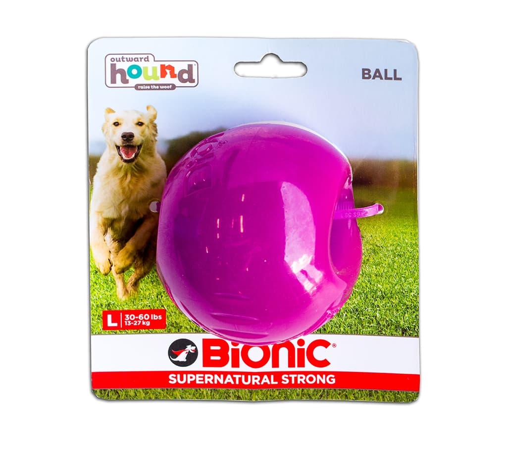 Outward Hound Bionic Opaque Ball Purple Large