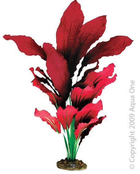 Aqua One Silk Plant-Amazon Red 40cm