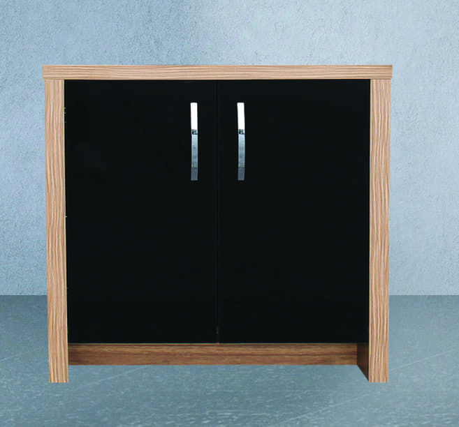 Aqua One Inspire 80 Cabinet 80x40x75cm Black Gloss Door (walnut)