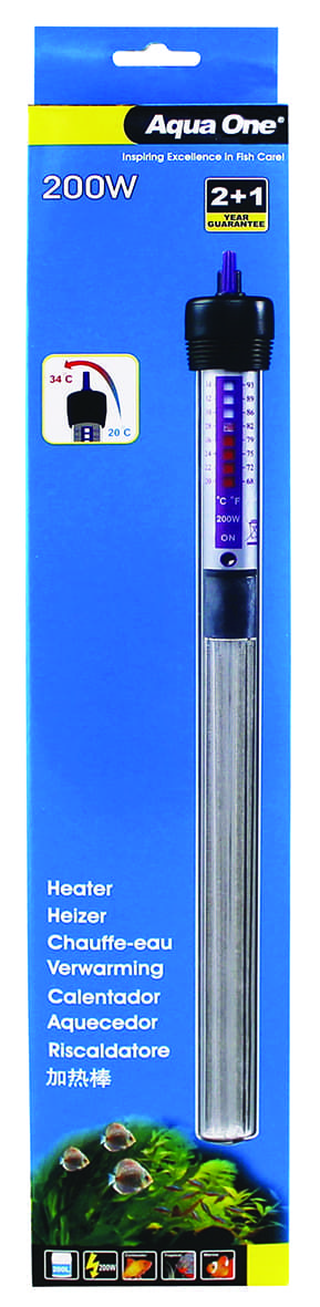 Aqua One 200W Glass Heater 27.5cm