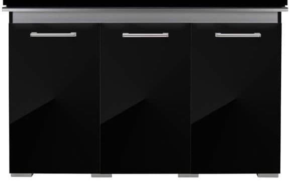 Aqua One Cabinet 245 - 120w x 45d x 55cm Black Gloss With Grey