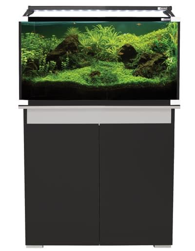 Aqua One Styleline 93cm Black & Moon Grey Cabinet (horizon 130) 92x36x78cm