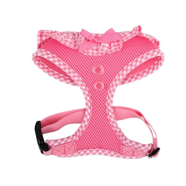PUPPIA VIVIEN HARNESS A PINK M Neck 11.5" Chest 15-22""