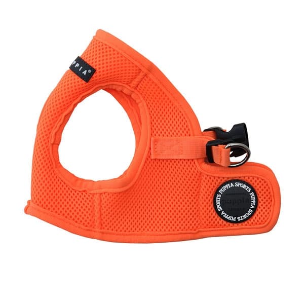 PUPPIA NEON SOFT VEST HARNESS B ORANGE L Neck 11.41" Chest 16.92"