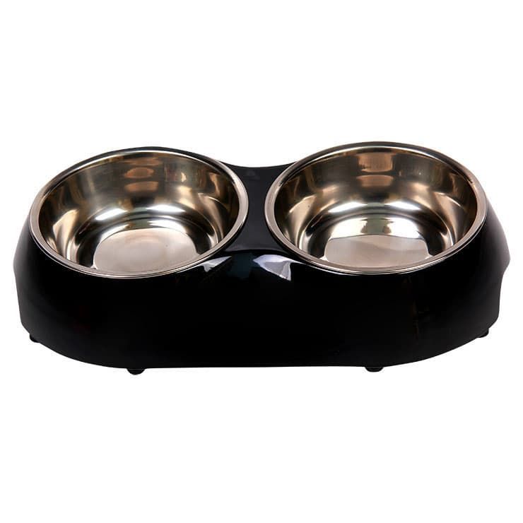 Nutrapet Melamine Double Diner Blue M 31 X 17.5 X 6.5 Cms 700ML