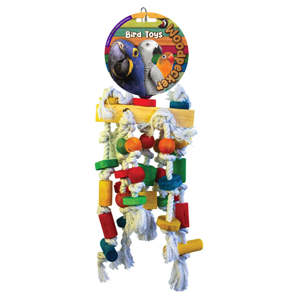 Woodpecker Bird Toy The Mountain 40*15 Cms (Old Stock – visible age/cosmetic wear)
