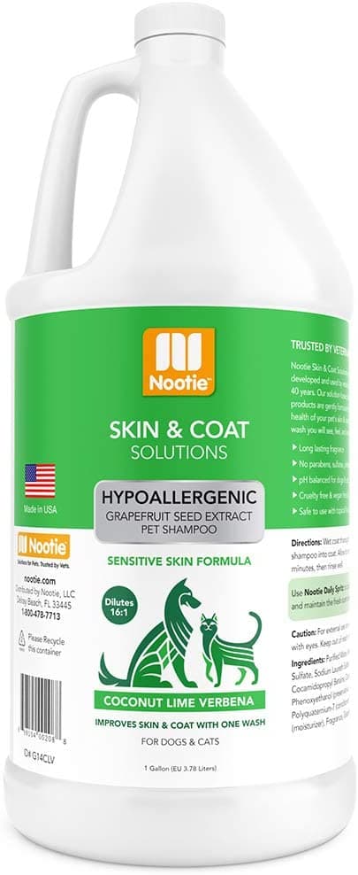 Nootie Shampoo - Hypo-Allergenic Germ Fighting Shampoo - Coconut Lime Verbena Gallon (3.78 Litres)