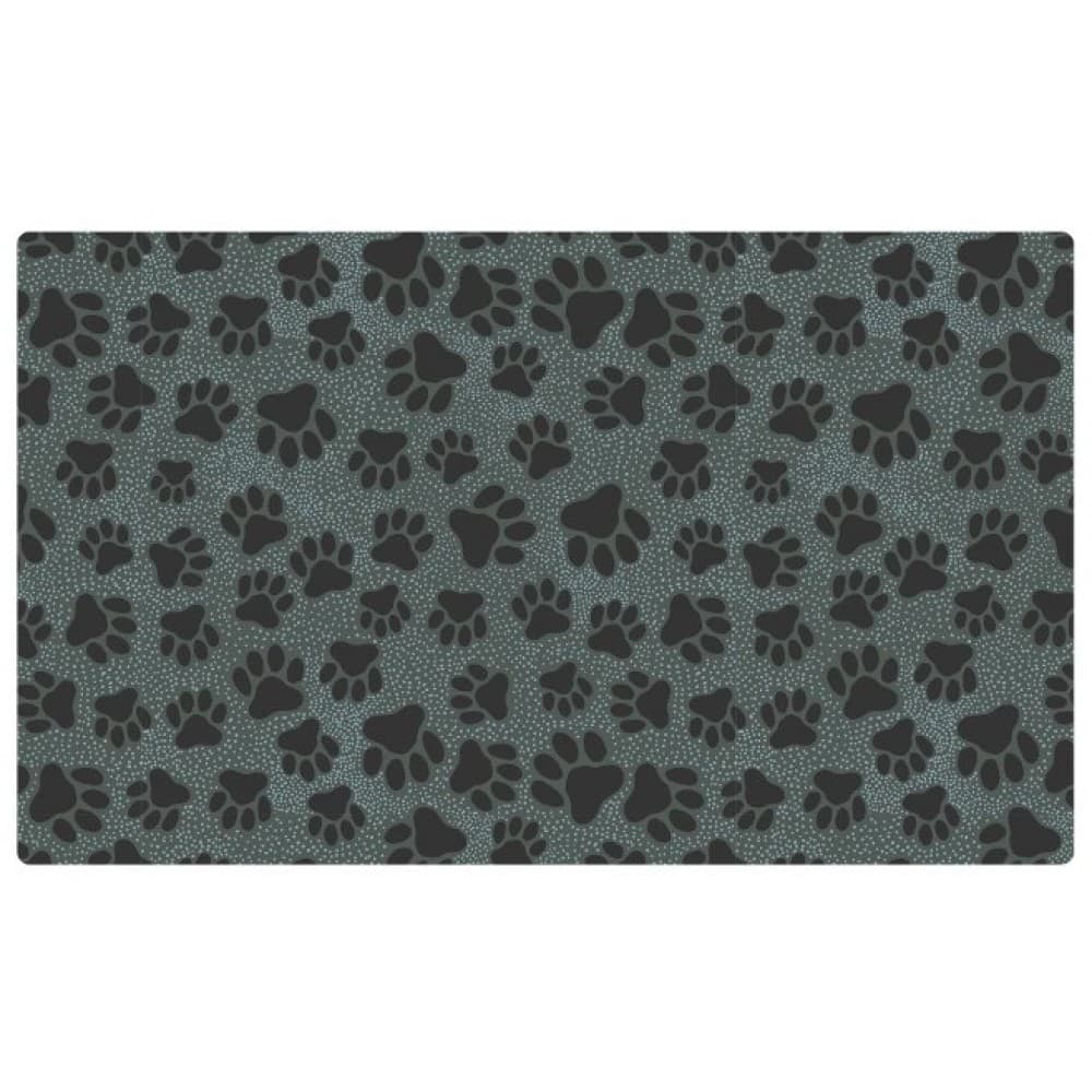Drymate Mats for Dogs PAW DOTS BLACK 16 x 28inch/40 Cms X 71 Cms