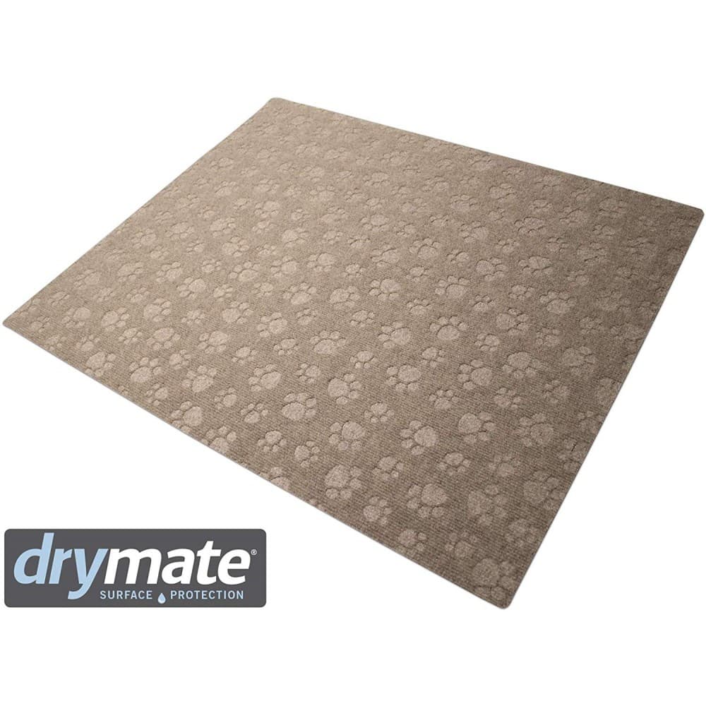 Drymate Litter Trapping Mats DEBOSSED PAW LITTER MAT TAUPE 28 X 34 Inches