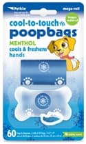 Petkin Cool-to-touch Poopbags - 60ct with dispenser