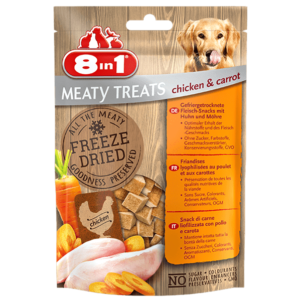 8in1 Dog Freeze Dried Chicken Carrots 50g