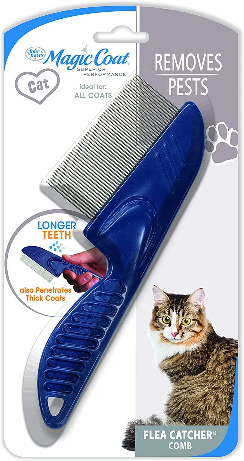 Four Paws Long Tooth Flea Comb - Cat One Size