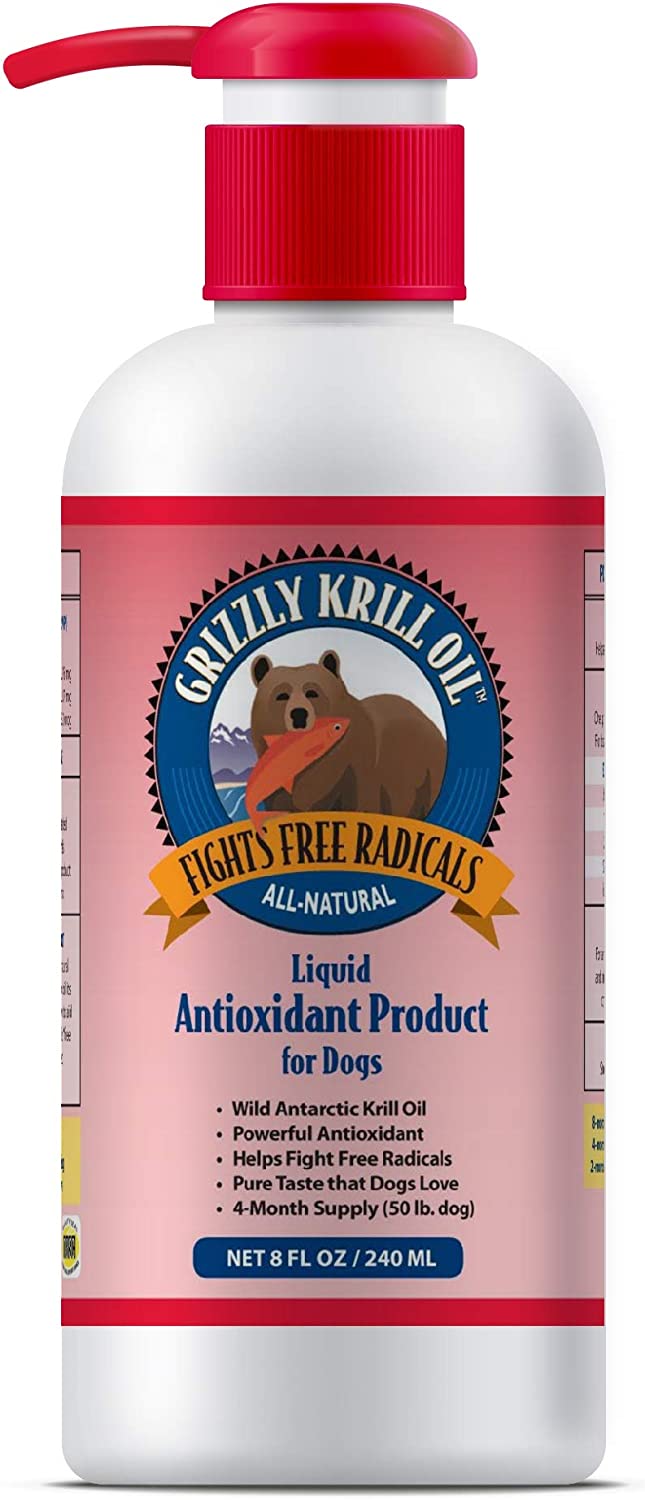 Grizzly Liquid Antioxidants - Krill Oil - 4 oz