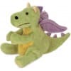 GoDog® Dragons™ Skinny with Chew Guard Technology™ Durable Plush Squeaker Dog Toy, Green, Large
