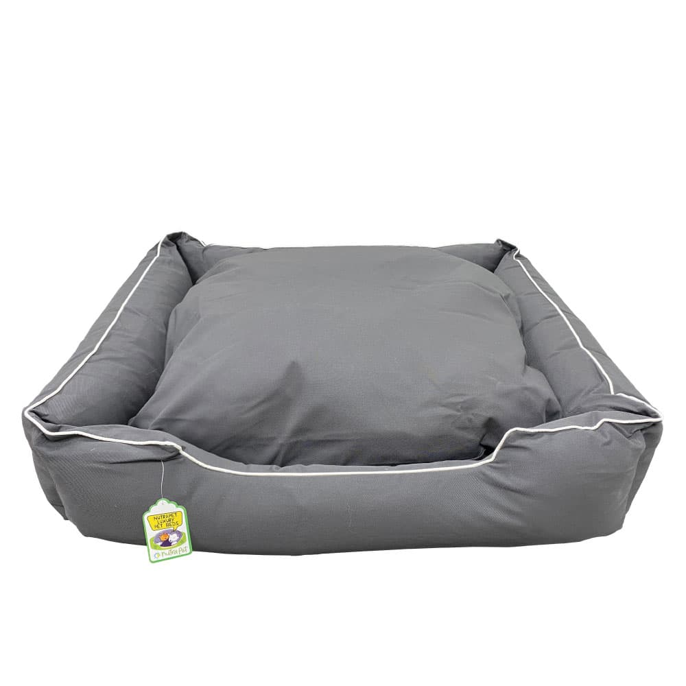 Nutrapet L-97Cm W-82Cm H-28Cm W/R Lounger Bed Coffee L Dog & Cat beds