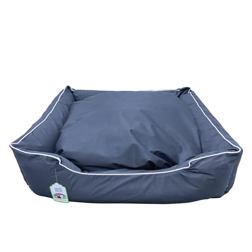 Nutrapet L-84Cm W-74Cm H-26Cm W/R Lounger Bed Black M Dog & Cat beds