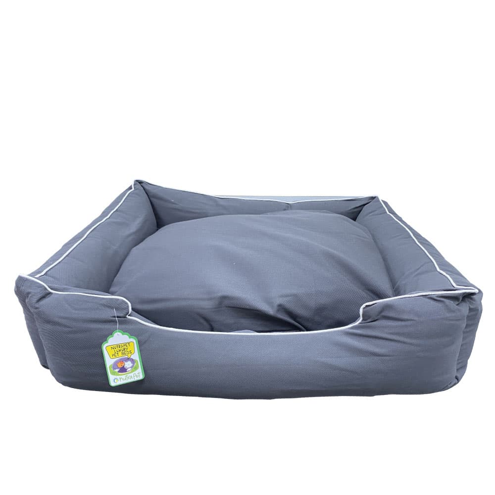 Nutrapet L-84Cm W-74Cm H-26Cm W/R Lounger Bed Coffee M Dog & Cat beds