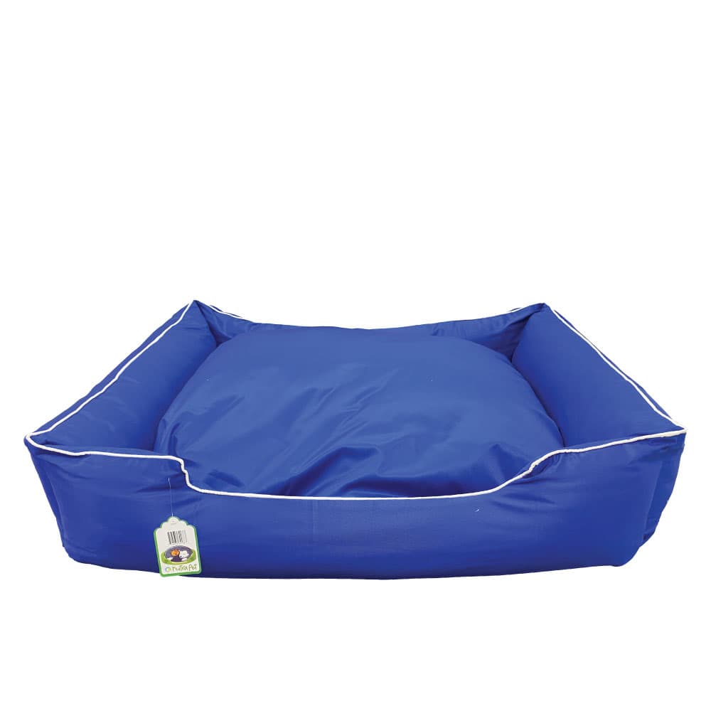 Nutrapet L-97Cm W-82Cm H-28Cm W/R Lounger Bed R.Blue L Dog & Cat beds