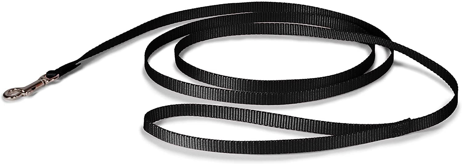 Petmate Nylon Dog Leash 3/8"X6' Black