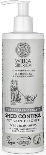Wilda Siberica. Controlled Organic, Natural & Vegan Shed control pet conditioner, 400 ml
