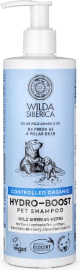 Wilda Siberica. Controlled Organic, Natural & Vegan Hydro-boost pet shampoo, 400 ml