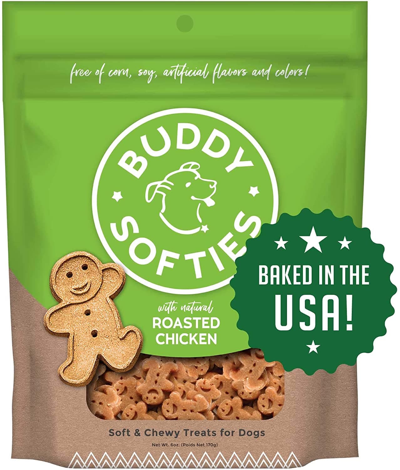 Buddy Biscuits Grain Free Chewy Treats with Roasted Chicken - 5 oz.