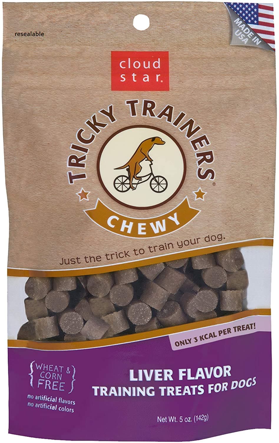Cloud Star Tricky Trainers Chewy Treats - Liver - 5 oz.