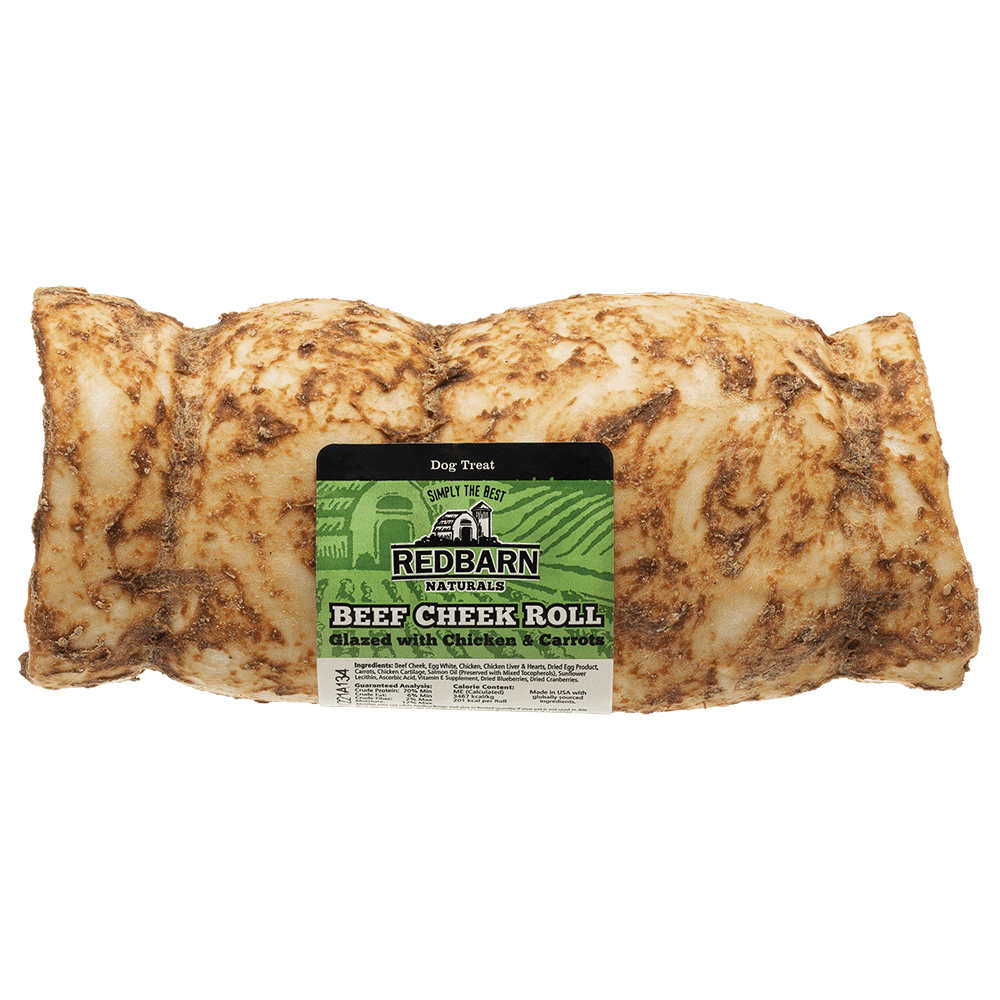 RedBarn Glazed Beef Cheek Roll sm/md Chews 2.05oz/58g