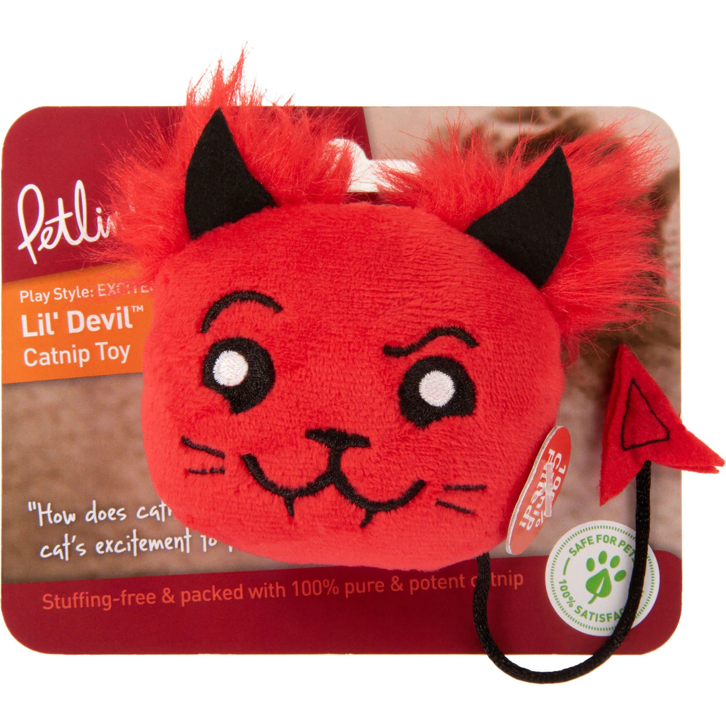 Petlinks® Lil Devil™ 100% Catnip Filled Plush Cat Toys