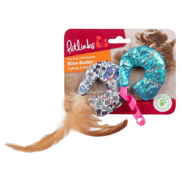 Petlinks® Bliss Buddy Shrimp™ 100% Catnip Filled Cat Toys, Set of 2