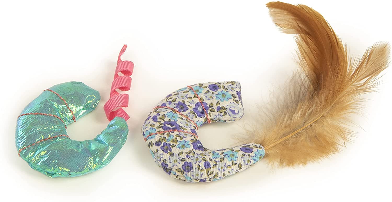 Petlinks® Bliss Buddy Shrimp™ 100% Catnip Filled Cat Toys, Set of 2