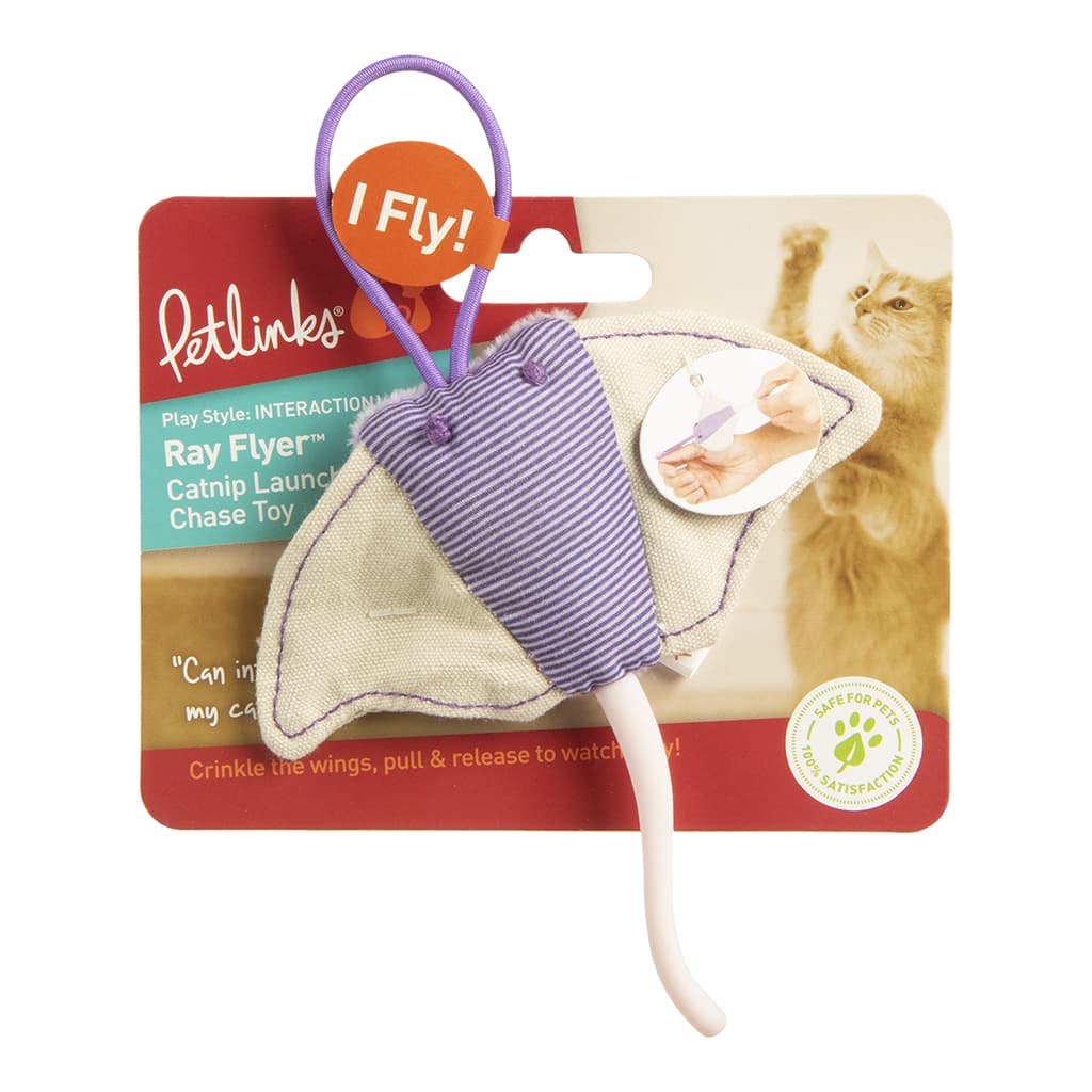 Petlinks® Ray Flyer™ Stingray Launcher Catnip Cat Toy