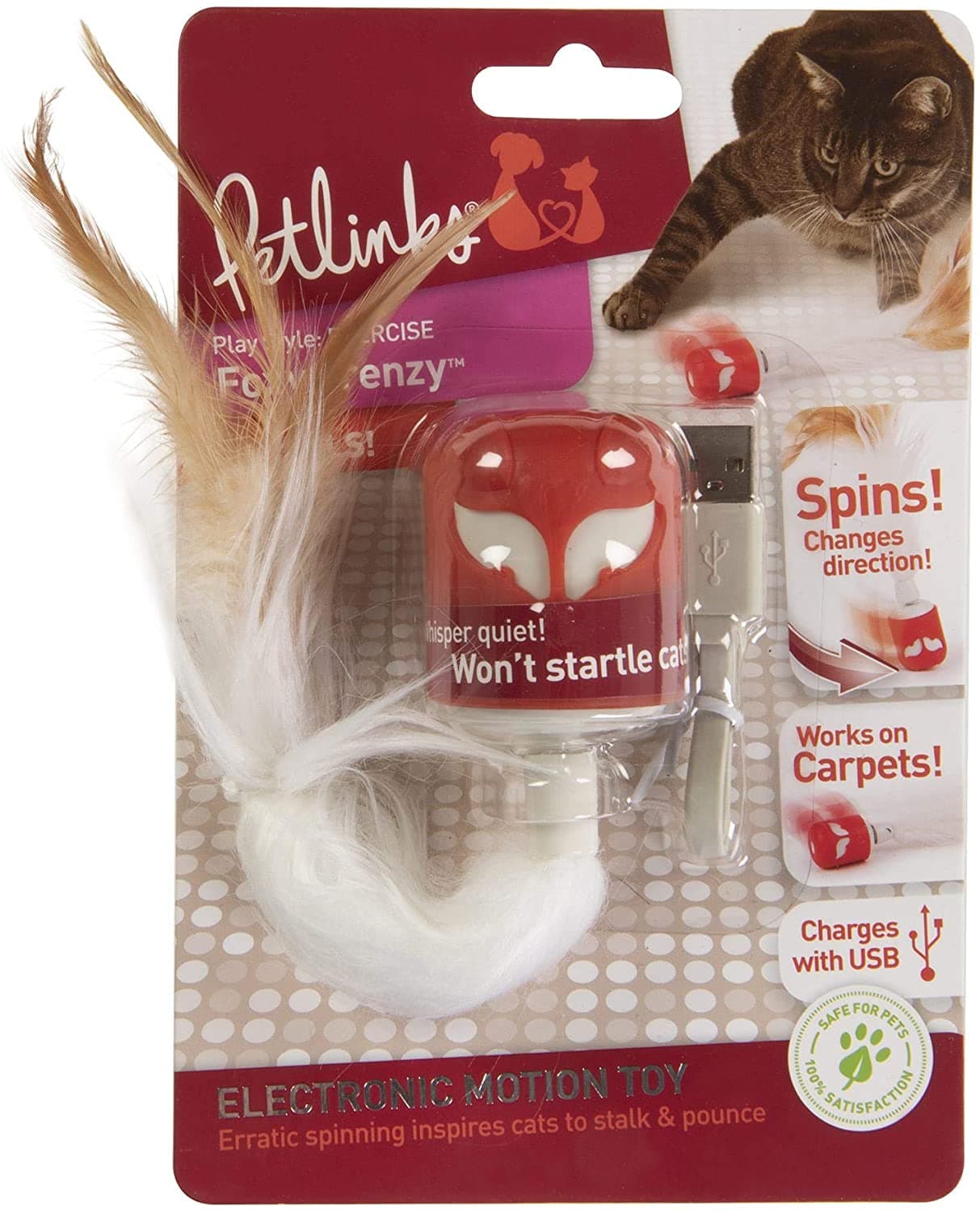 Petlinks® Foxy Frenzy™ Electronic Motion Cat Toy