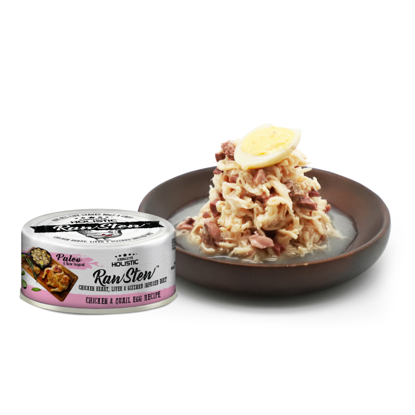 Absolute Holistic RawStew-Chicken & Quail Eggs Recipe 80g