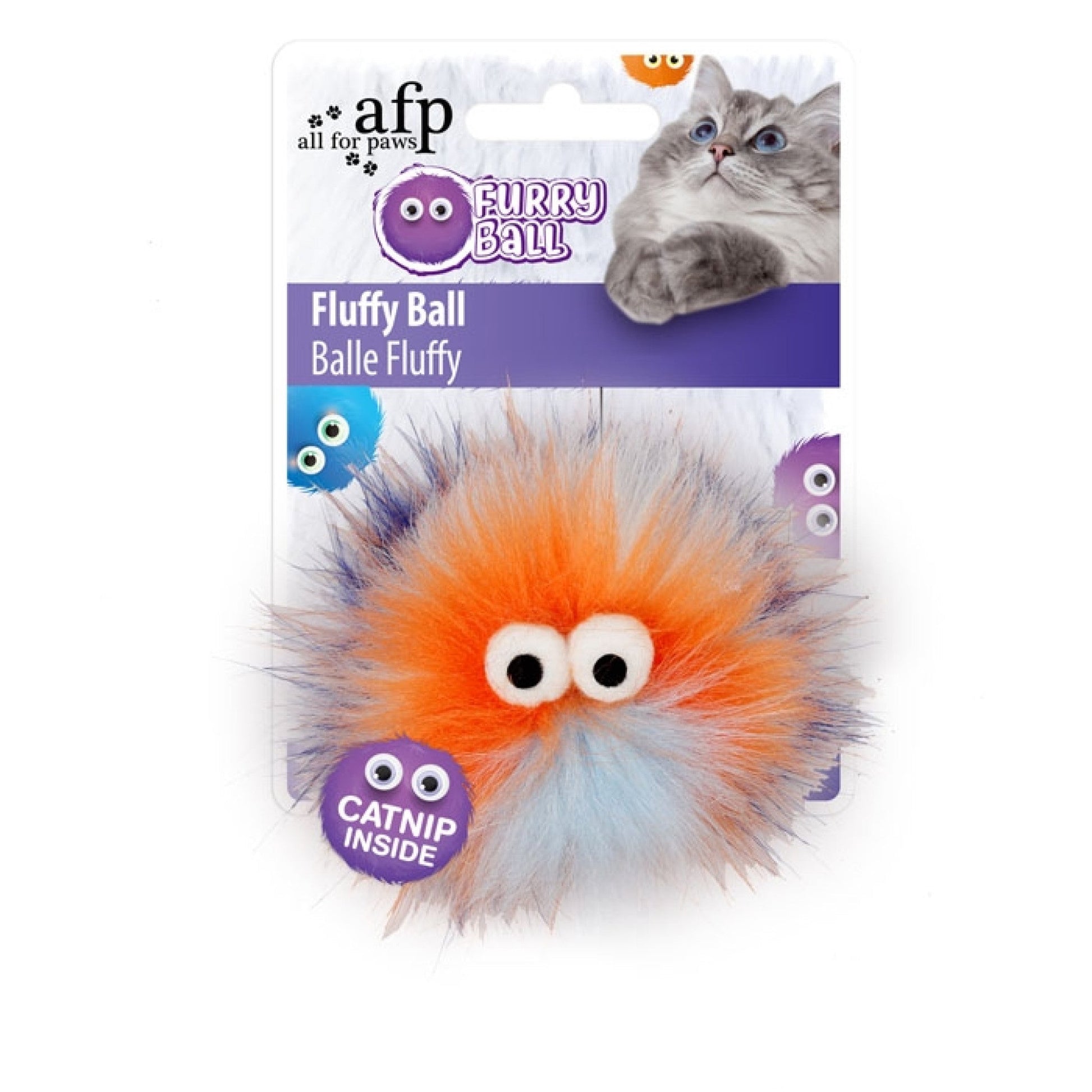 All for Paws Fluffy Ball - Orange
