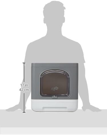 All for Paws Go Fresh - Foldable Cat Litter Box - Grey